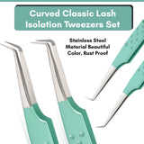 Tweezers Professional Lashing Tweezers, 5Pcs Stainless Steel Boot Volume