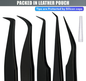 Fiber Tip Lash Tweezers for Eyelash Extensions Tweezers