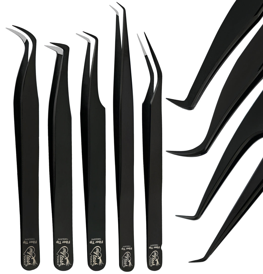 Fiber Tip Lash Tweezers for Eyelash Extensions Tweezers